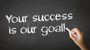 20455435-a-person-drawing-and-pointing-at-a-your-success-is-our-goal-chalk-illustration