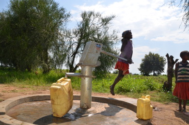 In mid-air pumping water